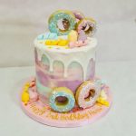 doughnut themed cake