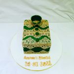 Sherwani styled mehndi celebration cake