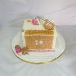 Knitting themed cake