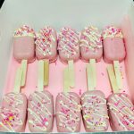 Pink cakesicles
