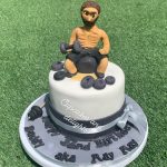 Gym fan cake