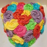 Multi heart shaped cake